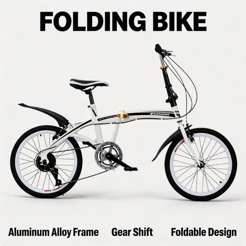Commuting With Bike - 20 Inch Folding Bicycle - Compact