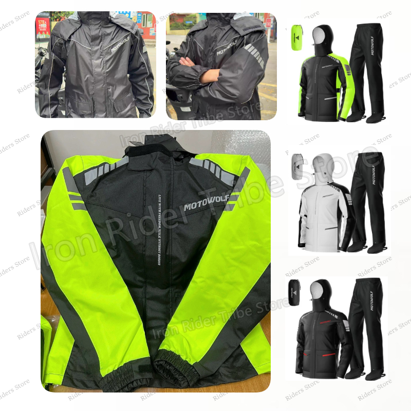 Motowolf Waterproof Reflective - огляд і ціна Cycling Commuter Rain Jacket