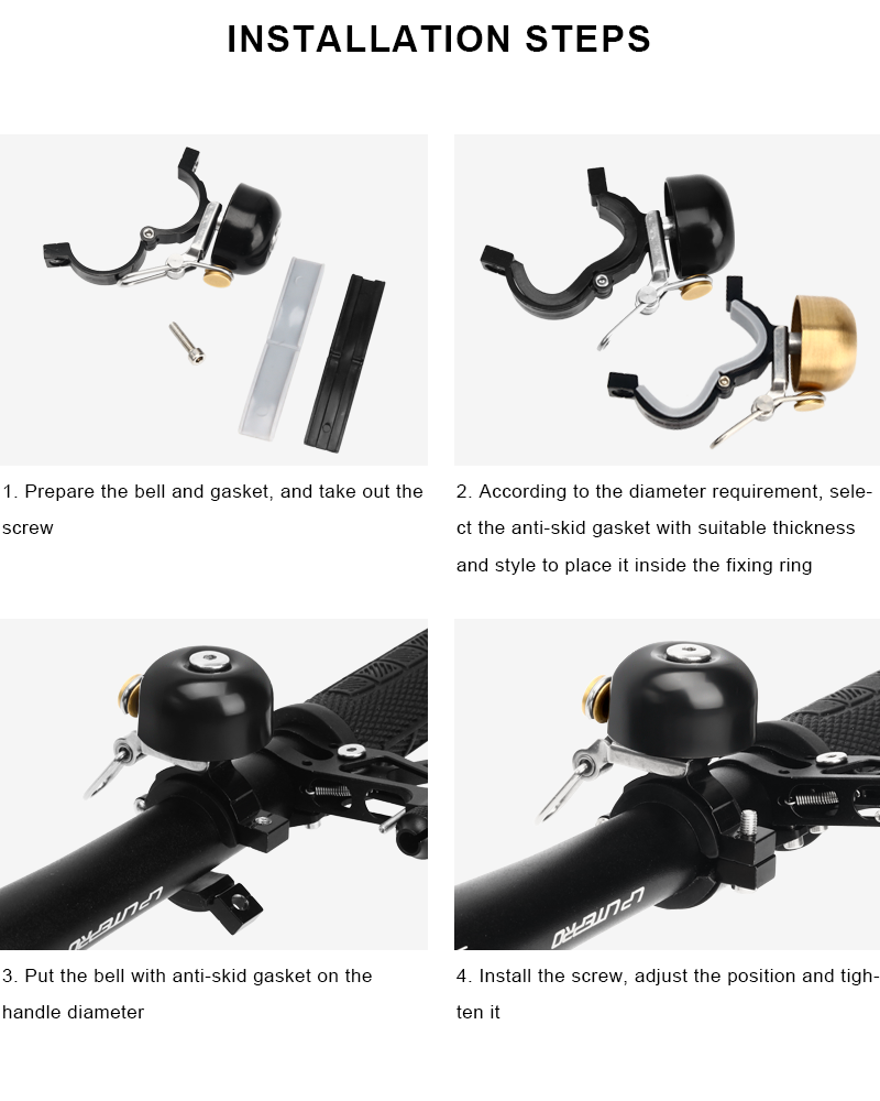 Retro Bicycle Bell Copper Clas - огляд і ціна Bell Handlebar Ring