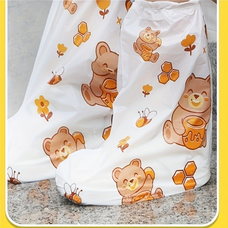 10pc Bear Cartoon Printed Shoe - огляд і ціна Cycling Commute Shoes