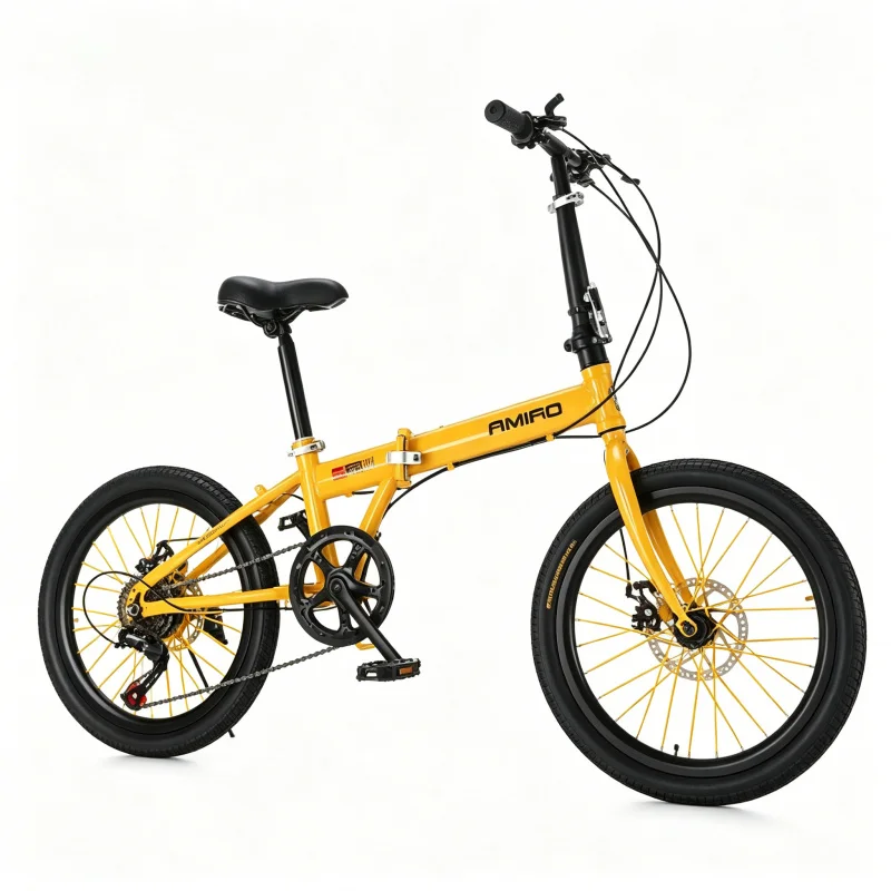 20 Inch Yellow Spoke Wheel Fol - огляд і ціна Commuting With Bike