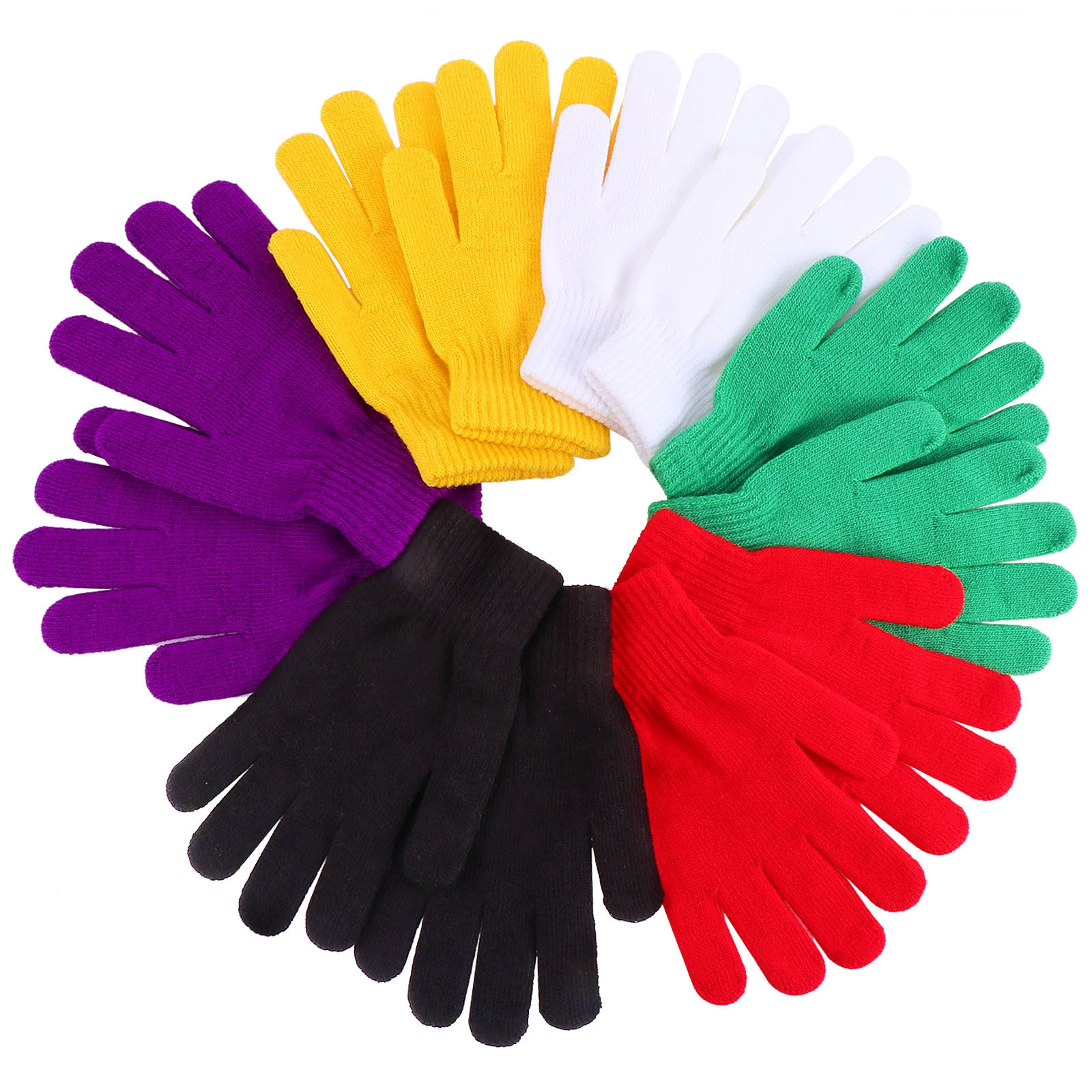 6Pairs Winter Knit Gloves Adul - огляд і ціна Winter Cycling Commute