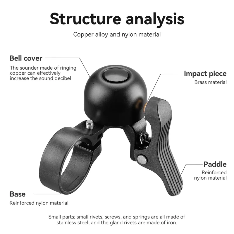 ROCKBROS Mini Bicycle Bell Roa - огляд і ціна Bell Handlebar Ring