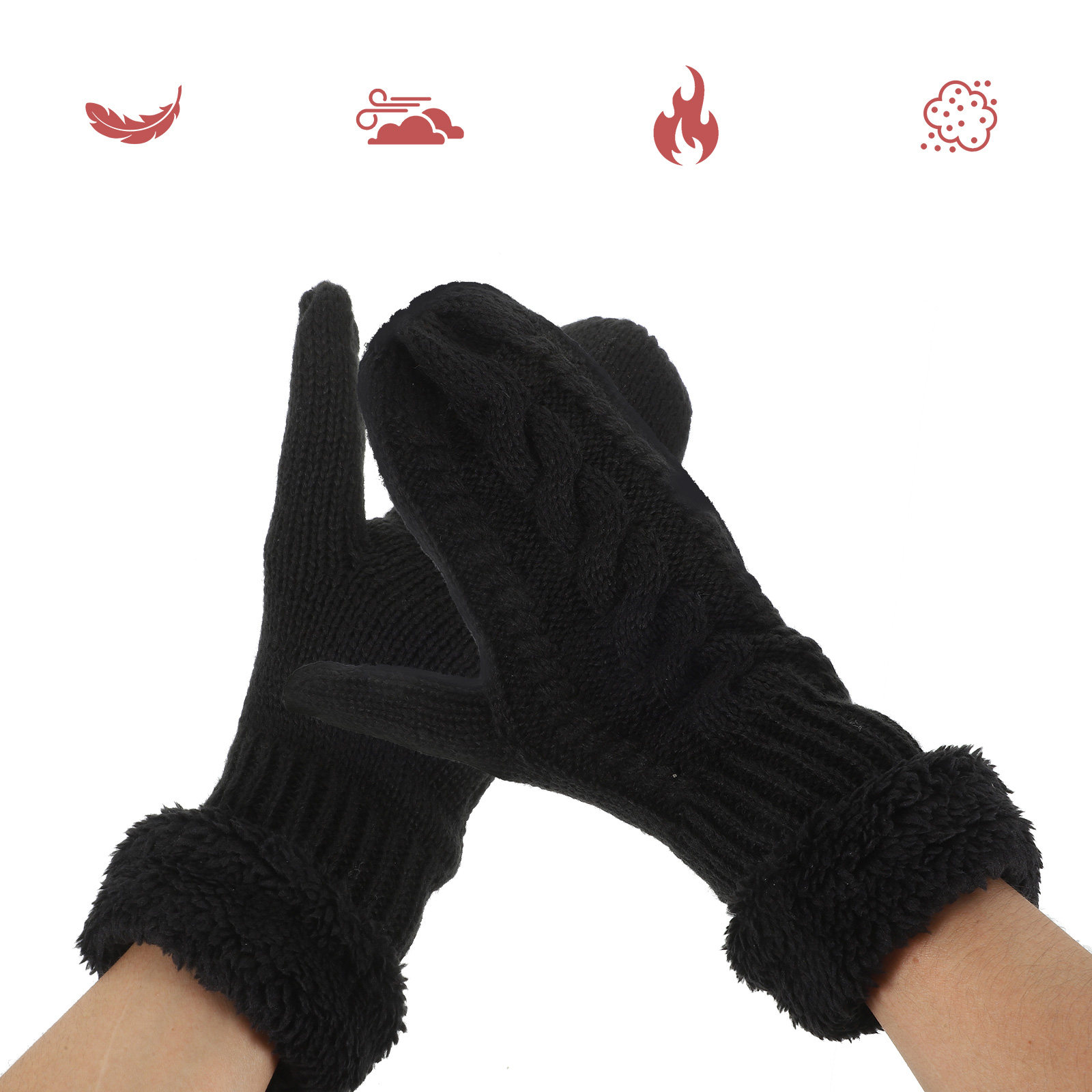 1Pair Adult Winter Gloves Thic - огляд і ціна Winter Cycling Commute