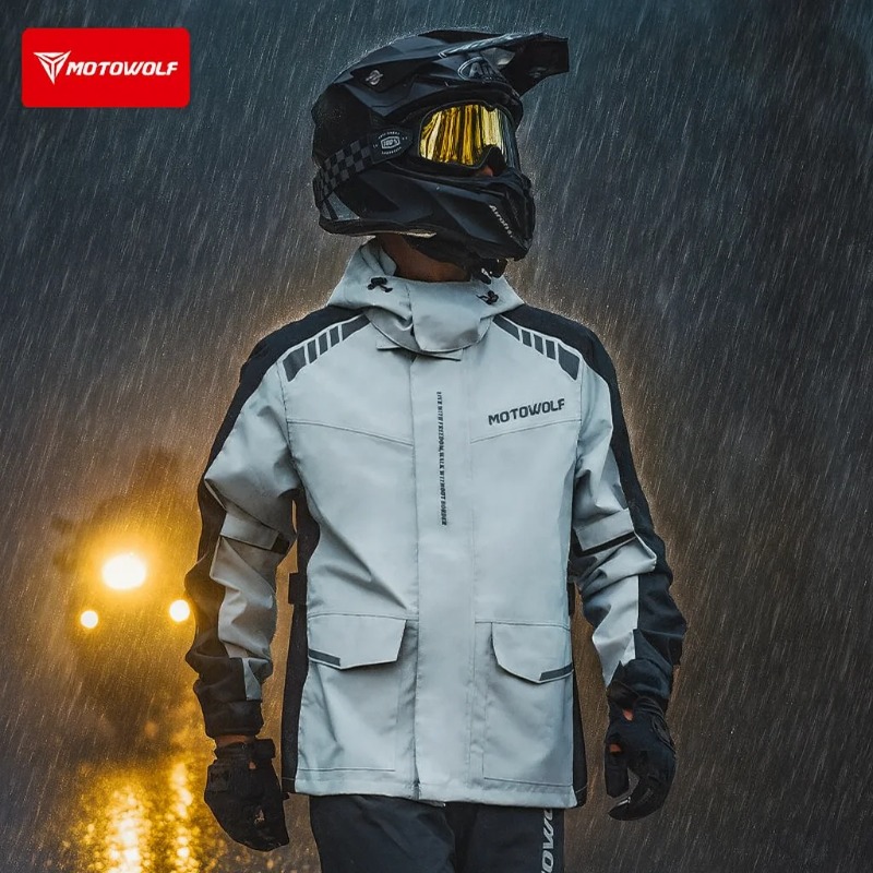 Motowolf Reflective Motorcycle - огляд і ціна Cycling Commuter Rain Jacket