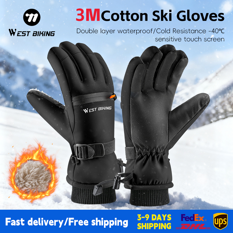 WEST BIKING 3M Cotton Ski Glov - огляд і ціна Winter Cycling Commute Gear