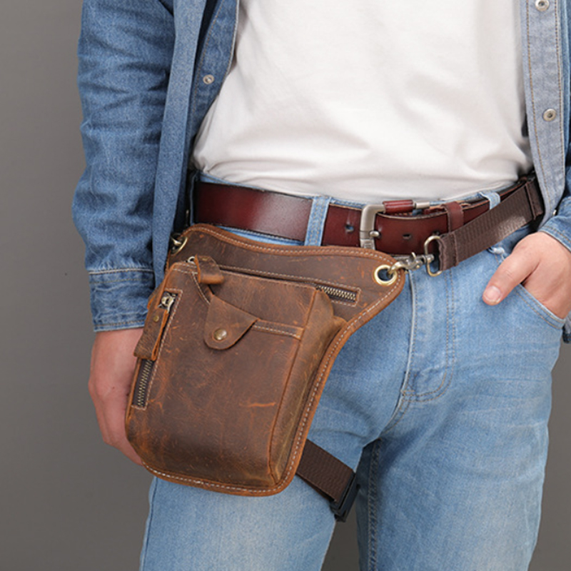 Vintage Pu Leather Waist Pack  - огляд і ціна Cycling Commuter Bag